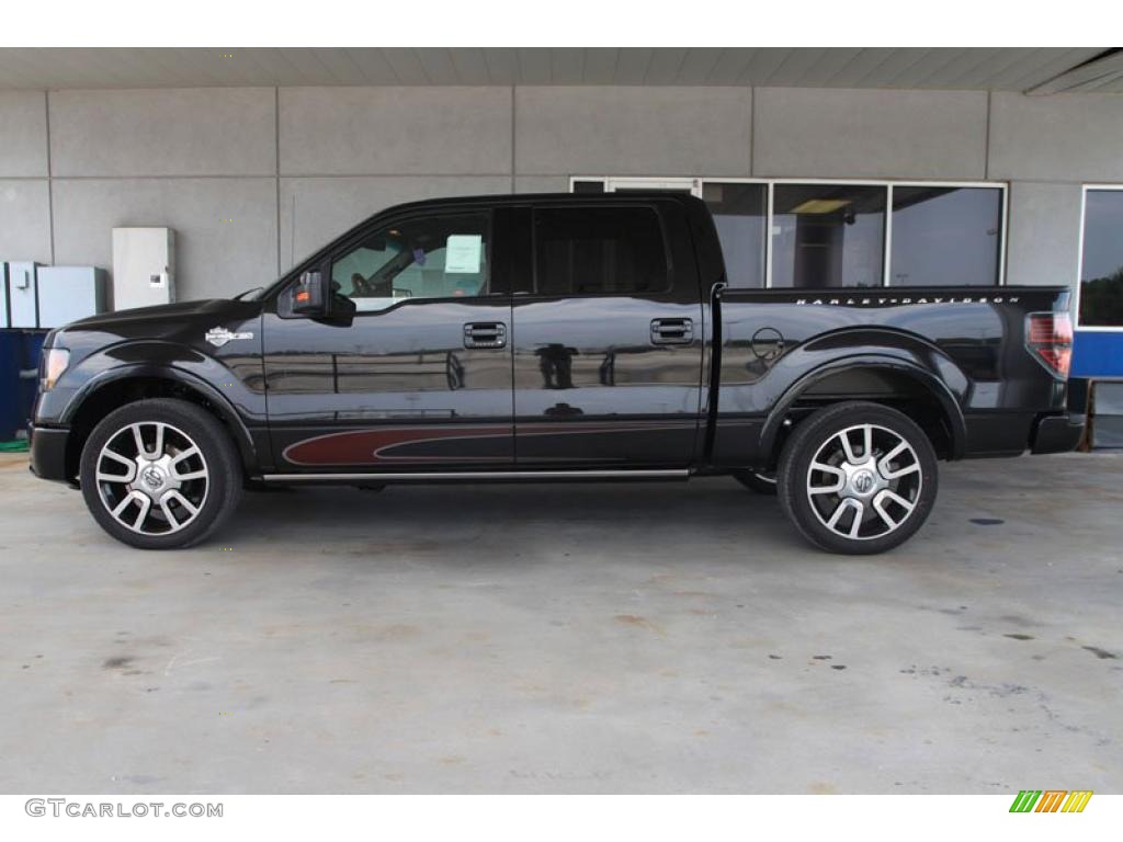 2010 F150 Harley-Davidson SuperCrew 4x4 - Tuxedo Black / Harley Davidson Lava Red/Black photo #8