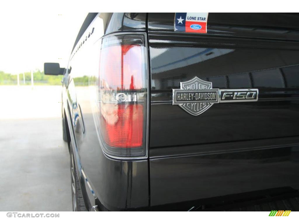 2010 F150 Harley-Davidson SuperCrew 4x4 - Tuxedo Black / Harley Davidson Lava Red/Black photo #12