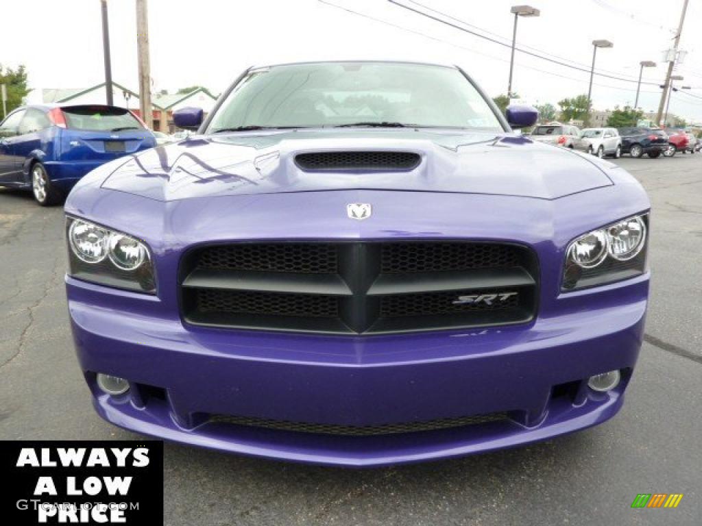 2007 Charger SRT-8 - Plum Crazy Pearl / Dark Slate Gray/Light Slate Gray photo #2