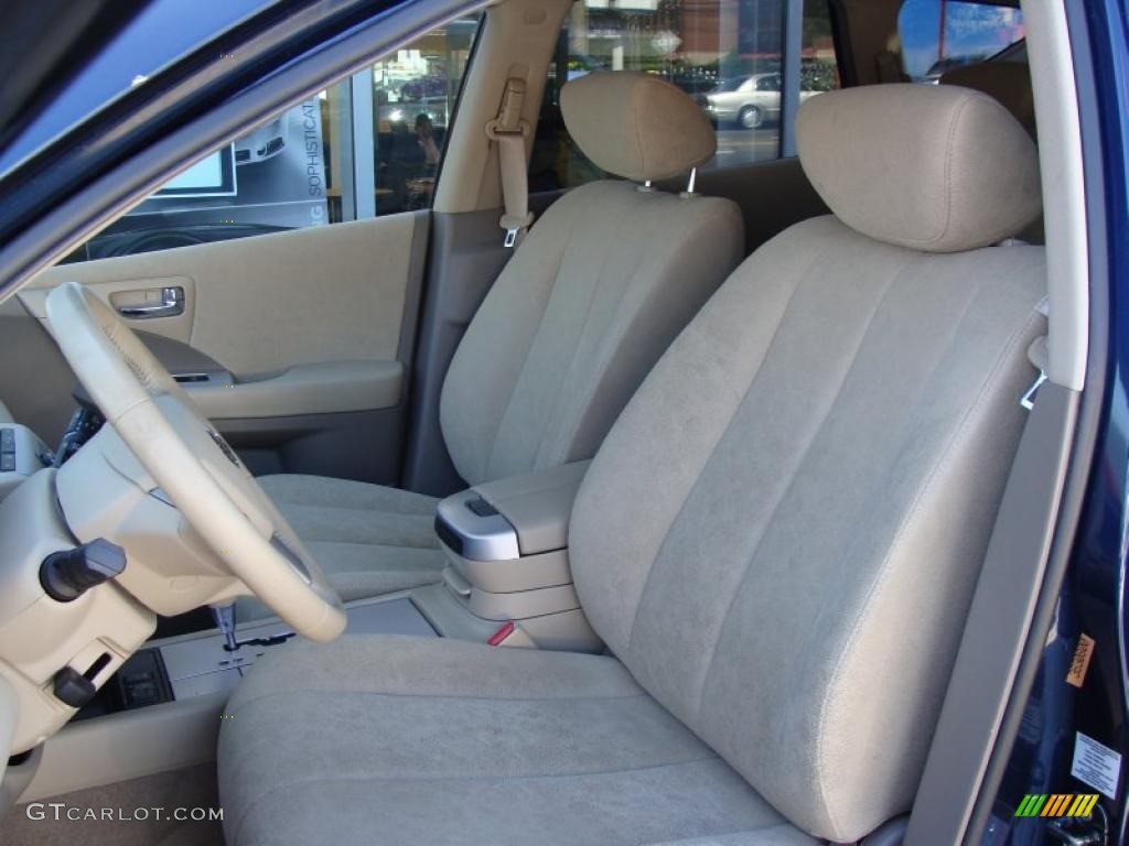 2007 Murano SL AWD - Midnight Blue Pearl / Cafe Latte photo #12