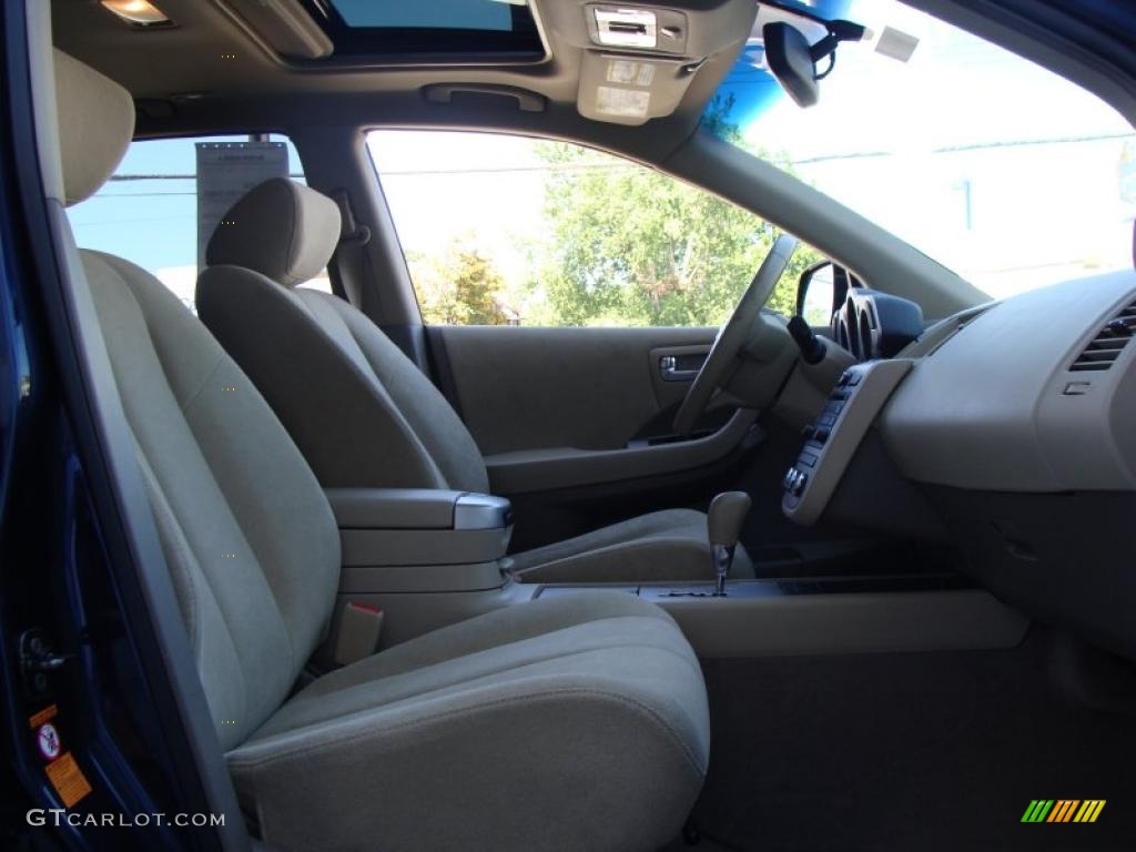 2007 Murano SL AWD - Midnight Blue Pearl / Cafe Latte photo #14