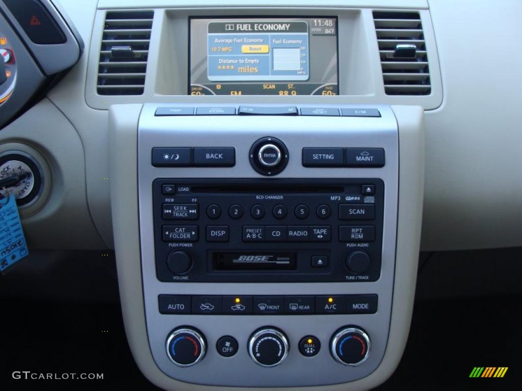 2007 Murano SL AWD - Midnight Blue Pearl / Cafe Latte photo #21