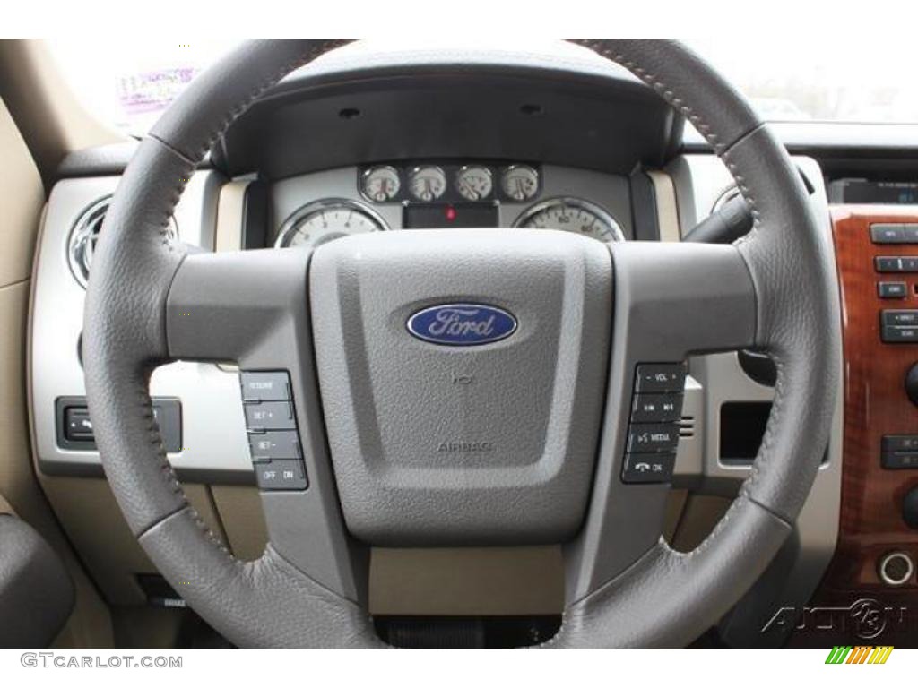 2010 F150 Lariat SuperCrew - Tuxedo Black / Tan photo #29