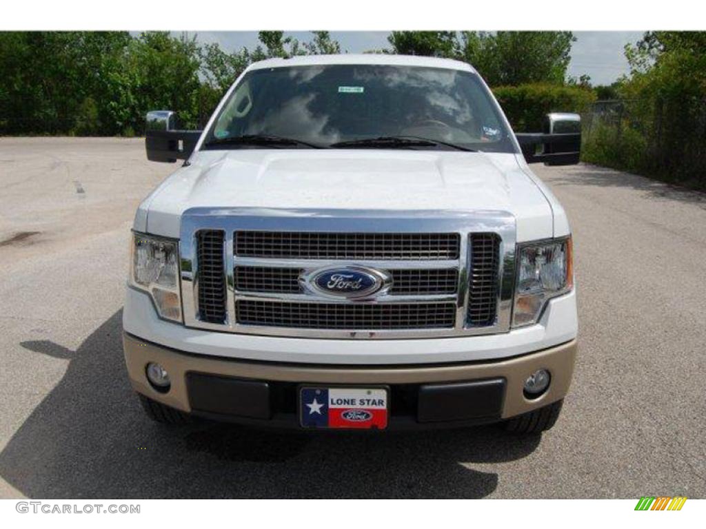 2010 F150 King Ranch SuperCrew - Oxford White / Chapparal Leather photo #1