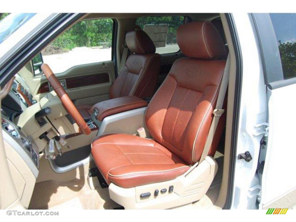 2010 F150 King Ranch SuperCrew - Oxford White / Chapparal Leather photo #7