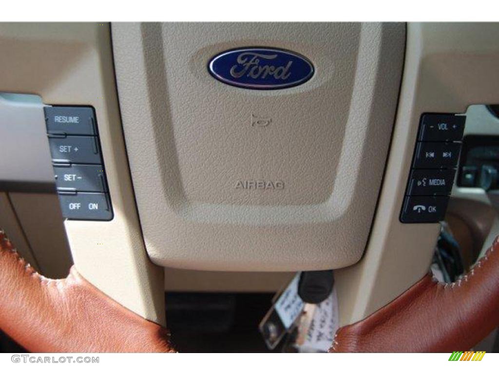 2010 F150 King Ranch SuperCrew - Oxford White / Chapparal Leather photo #24