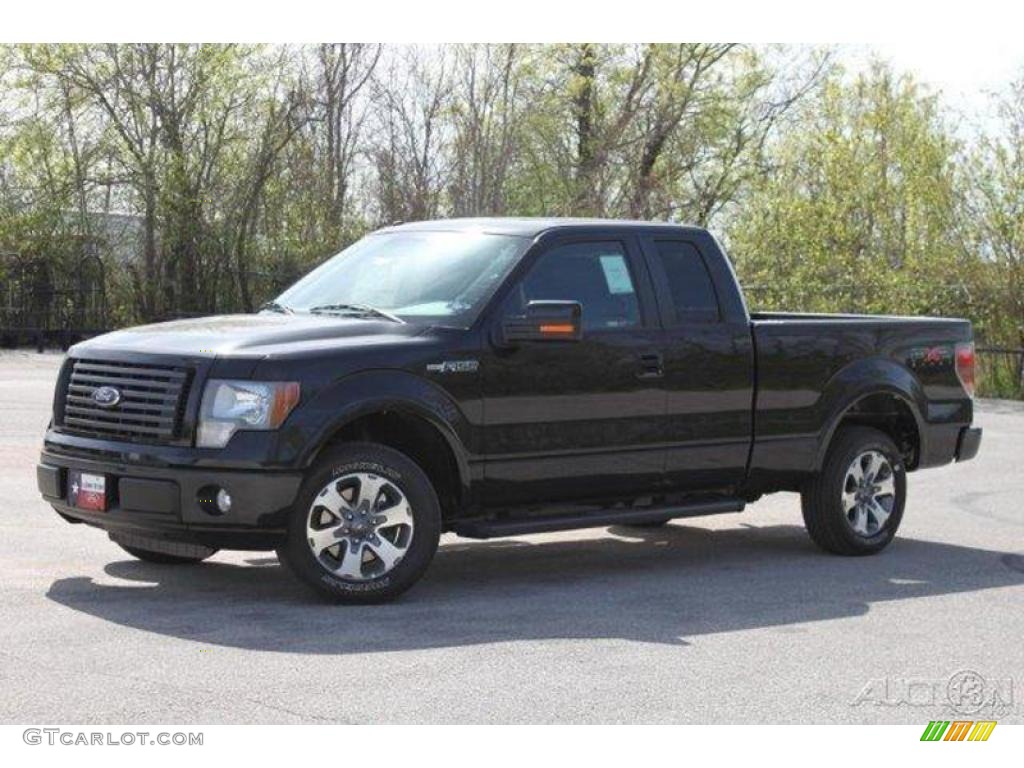 2010 F150 FX2 SuperCab - Tuxedo Black / Black photo #4