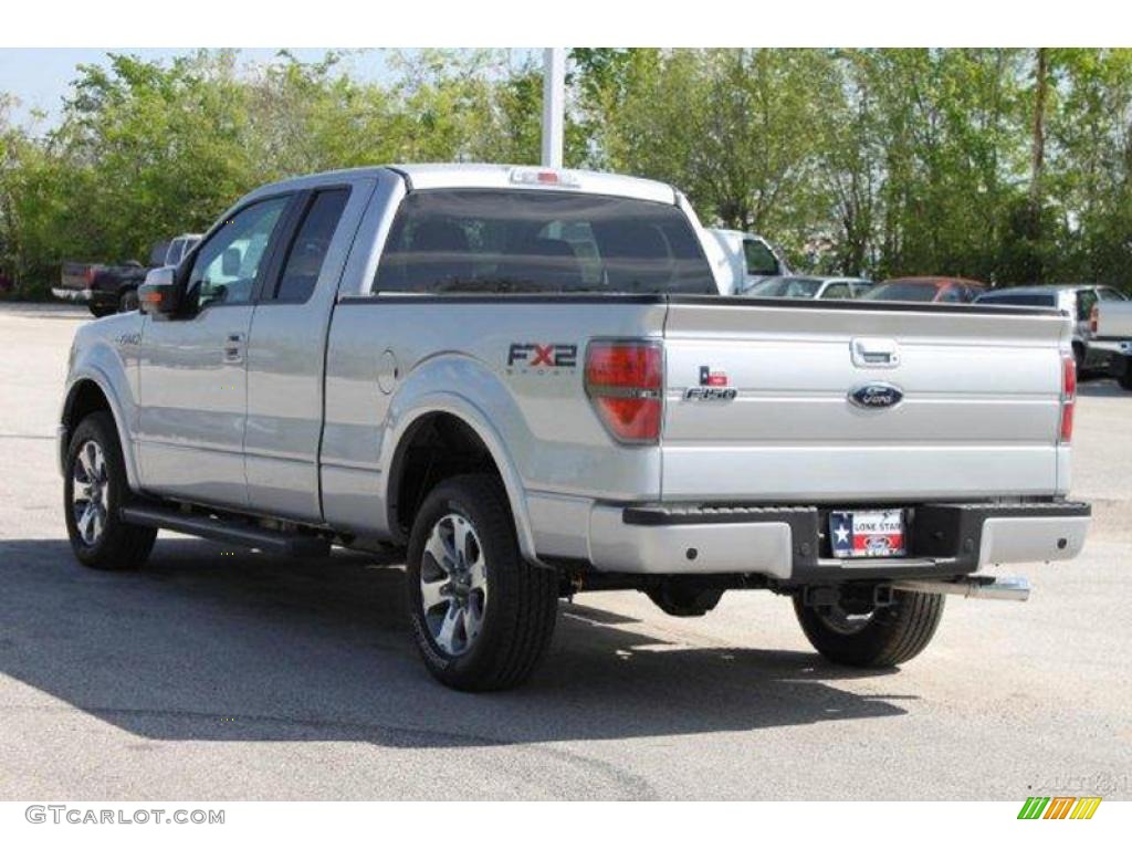 2010 F150 FX2 SuperCab - Ingot Silver Metallic / Black photo #6