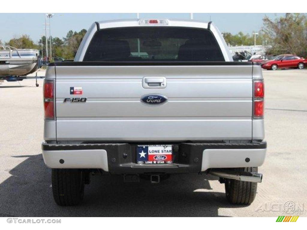 2010 F150 XL SuperCab - Ingot Silver Metallic / Black photo #7