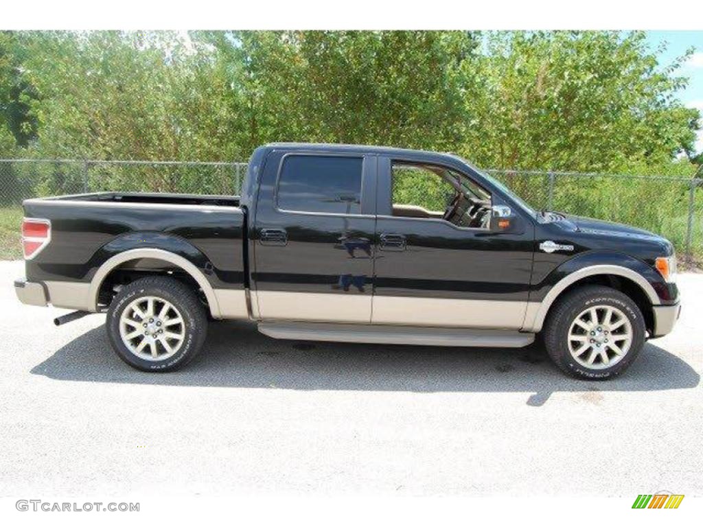 2010 F150 King Ranch SuperCrew - Tuxedo Black / Chapparal Leather photo #6