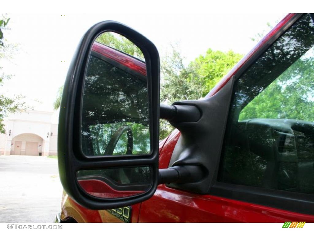 2000 F250 Super Duty Lariat Extended Cab 4x4 - Red / Medium Parchment photo #25