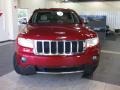 2011 Inferno Red Crystal Pearl Jeep Grand Cherokee Overland  photo #3