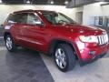 2011 Inferno Red Crystal Pearl Jeep Grand Cherokee Overland  photo #4