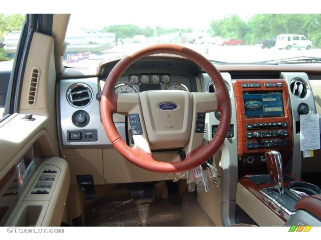 2010 F150 King Ranch SuperCrew 4x4 - White Platinum Metallic Tri Coat / Chapparal Leather photo #7