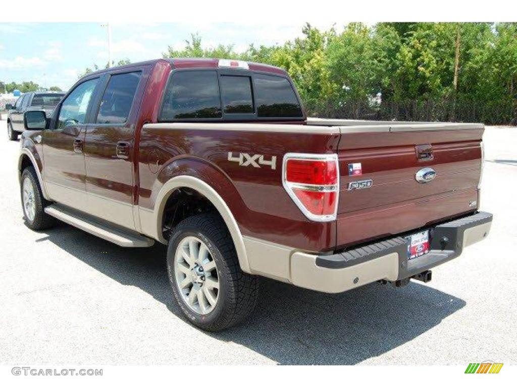 2010 F150 King Ranch SuperCrew 4x4 - Royal Red Metallic / Chapparal Leather photo #3