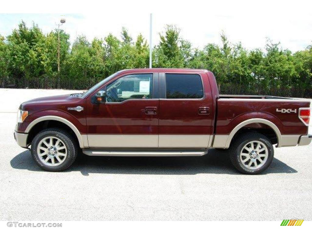 2010 F150 King Ranch SuperCrew 4x4 - Royal Red Metallic / Chapparal Leather photo #6