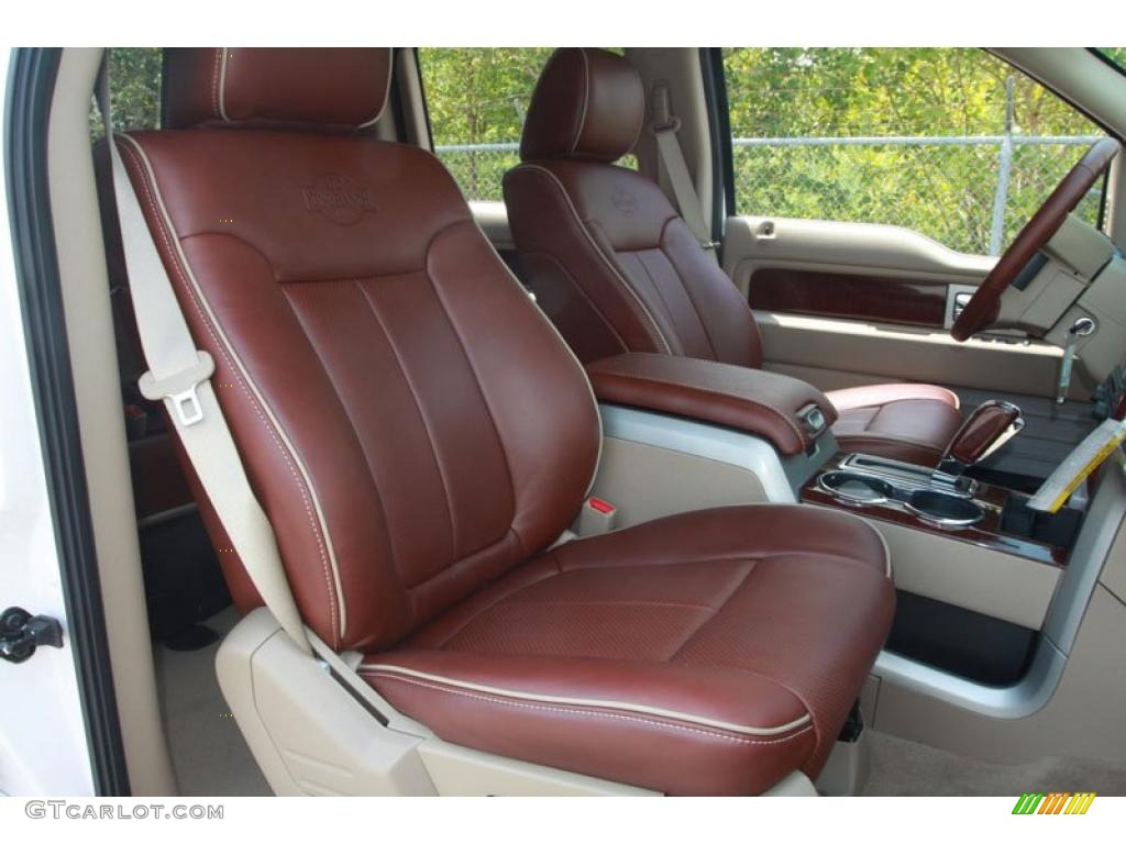 2010 F150 King Ranch SuperCrew - White Platinum Metallic Tri Coat / Chapparal Leather photo #19