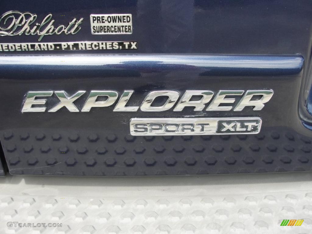 2003 Explorer Sport XLS 4x4 - True Blue Metallic / Graphite Grey photo #20