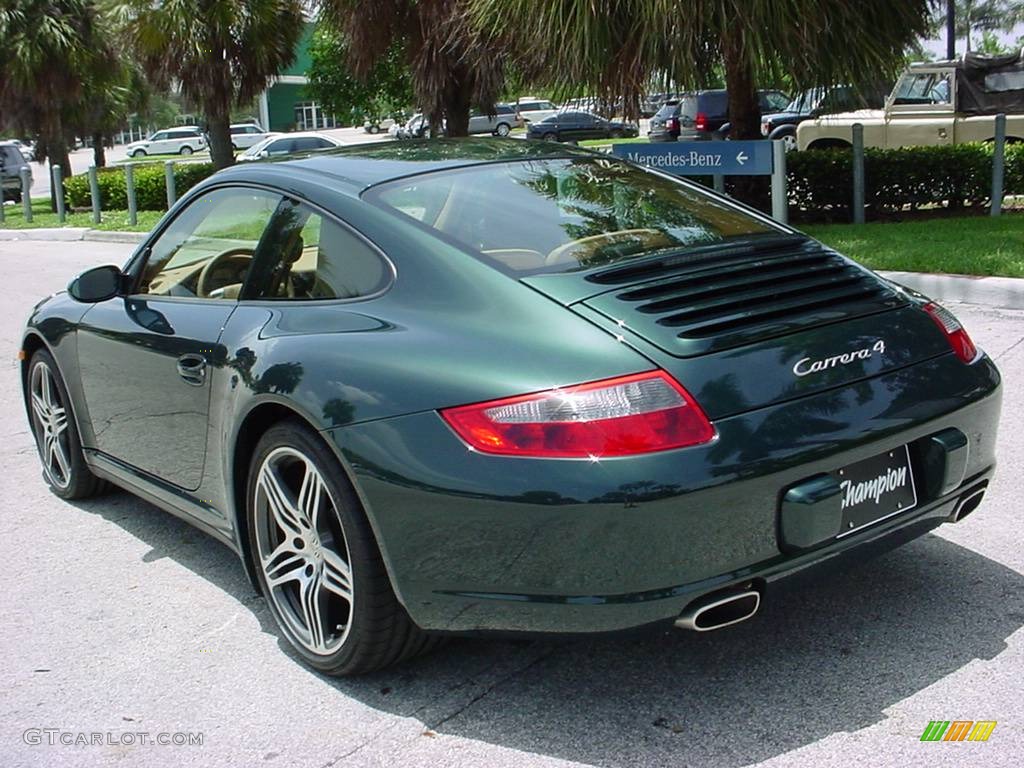 2008 911 Carrera 4 Coupe - Forest Green Metallic / Sand Beige photo #5
