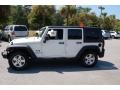 2007 Stone White Jeep Wrangler Unlimited X  photo #2