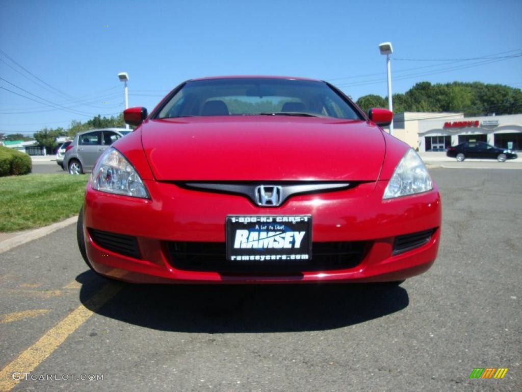 2003 Accord EX V6 Coupe - San Marino Red / Ivory photo #2