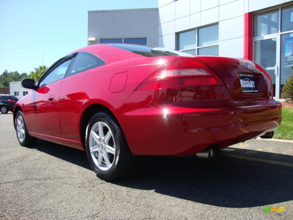 2003 Accord EX V6 Coupe - San Marino Red / Ivory photo #13