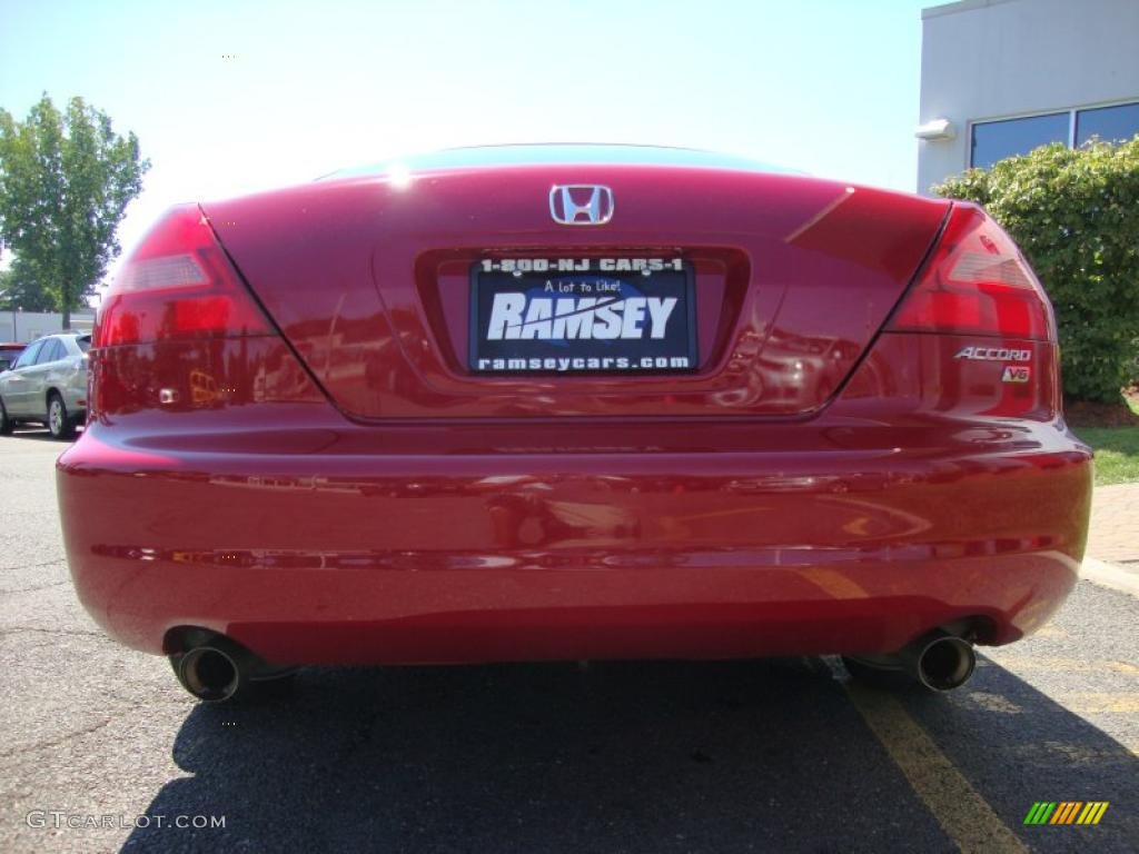 2003 Accord EX V6 Coupe - San Marino Red / Ivory photo #14