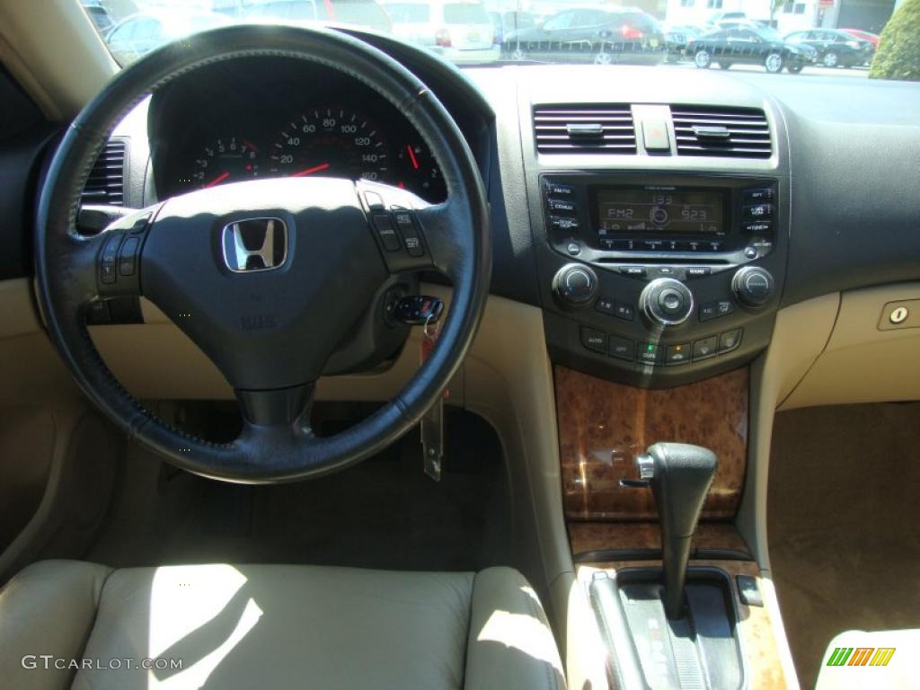 2003 Accord EX V6 Coupe - San Marino Red / Ivory photo #27