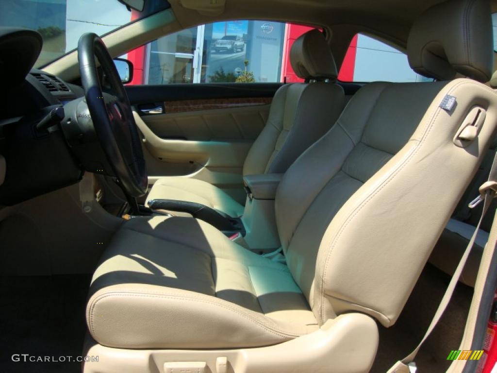 2003 Accord EX V6 Coupe - San Marino Red / Ivory photo #37