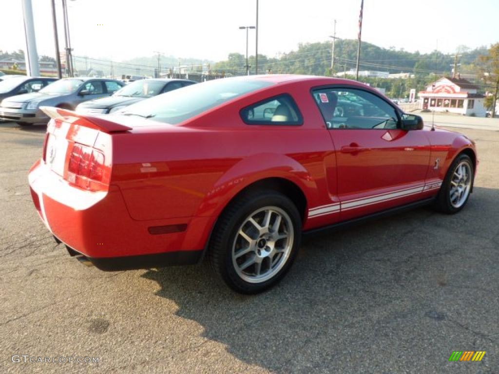 2007 Mustang Shelby GT500 Coupe - Torch Red / Black Leather photo #4