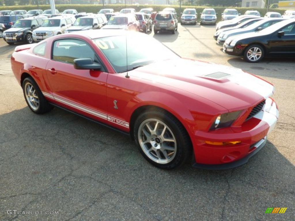 2007 Mustang Shelby GT500 Coupe - Torch Red / Black Leather photo #6