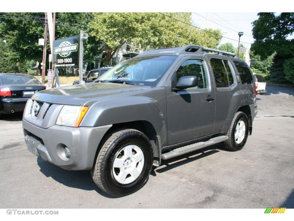 2007 Xterra X 4x4 - Night Armor Black Metallic / Steel/Graphite photo #1