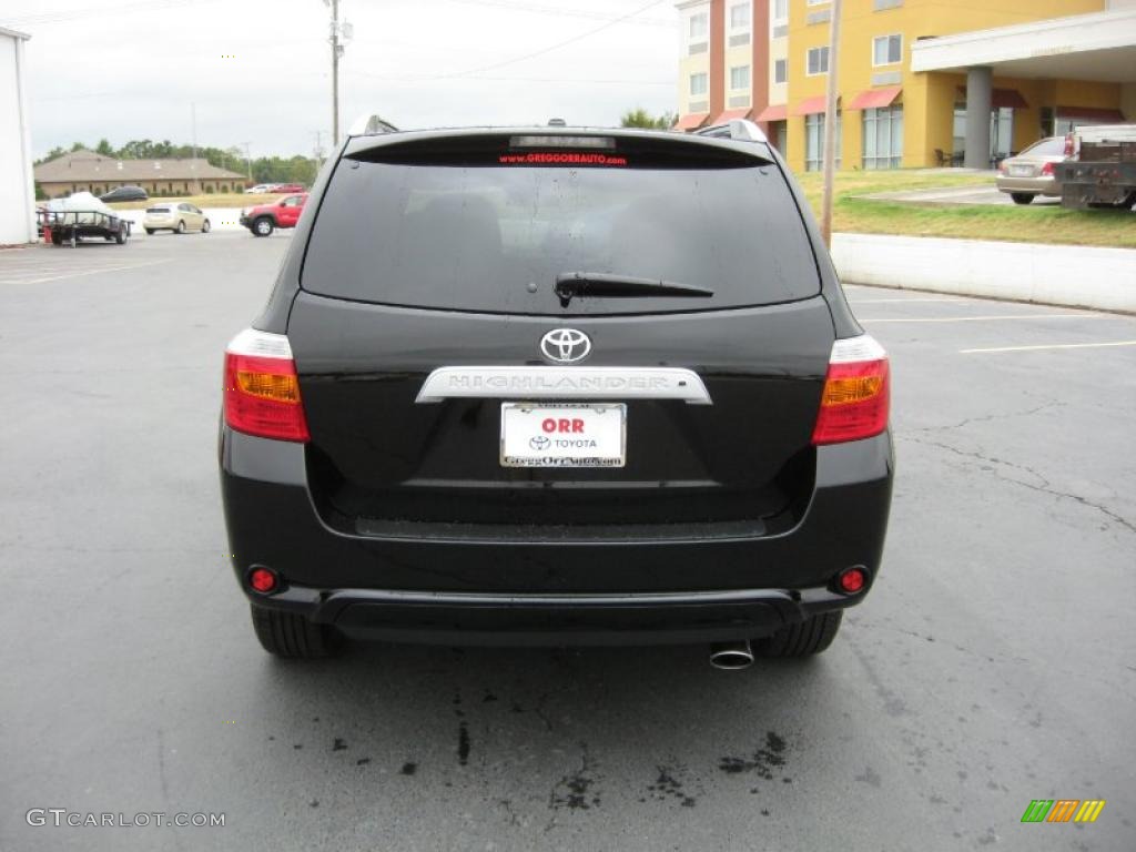 2010 Highlander Limited - Black / Sand Beige photo #6