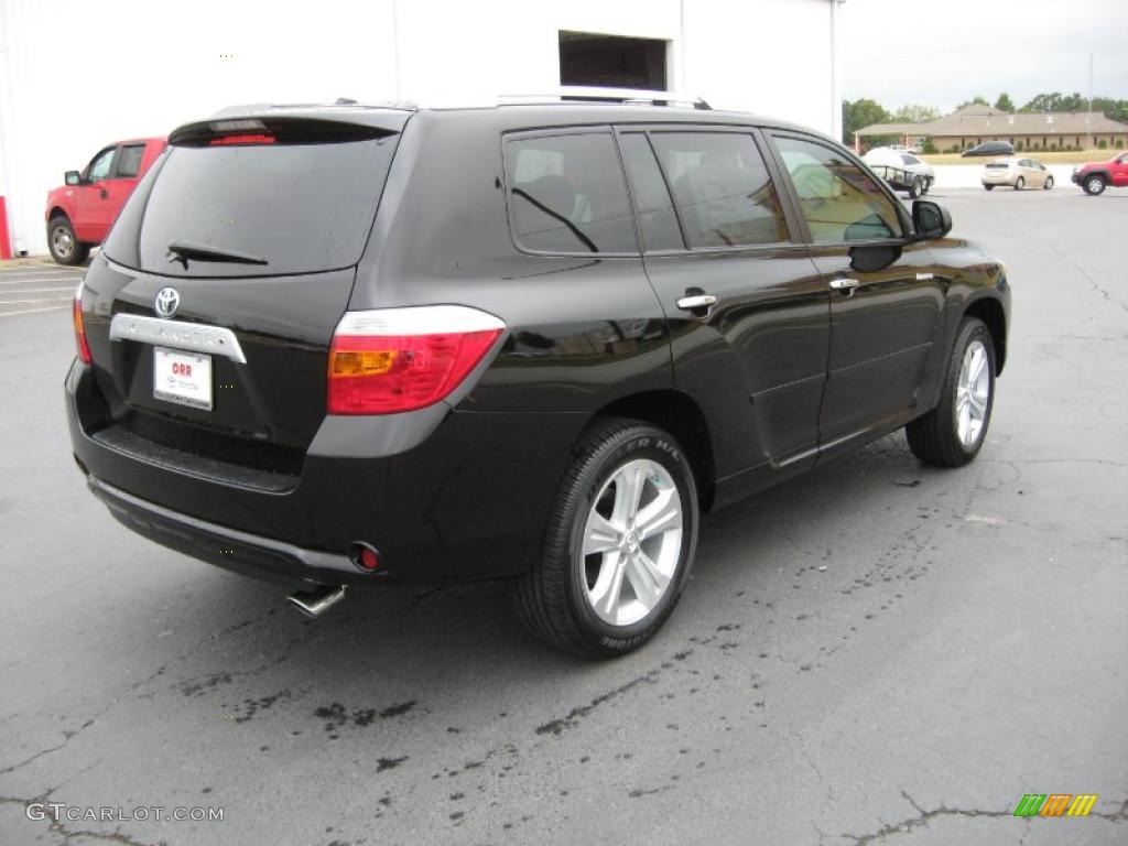 2010 Highlander Limited - Black / Sand Beige photo #7