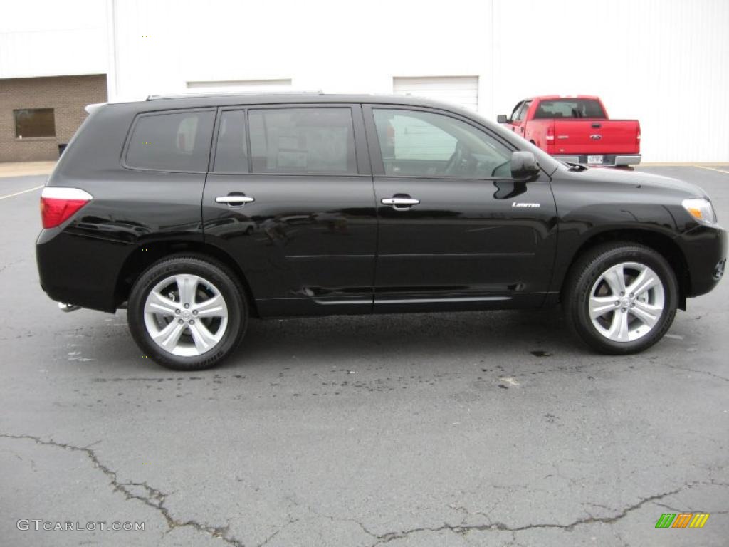 2010 Highlander Limited - Black / Sand Beige photo #8