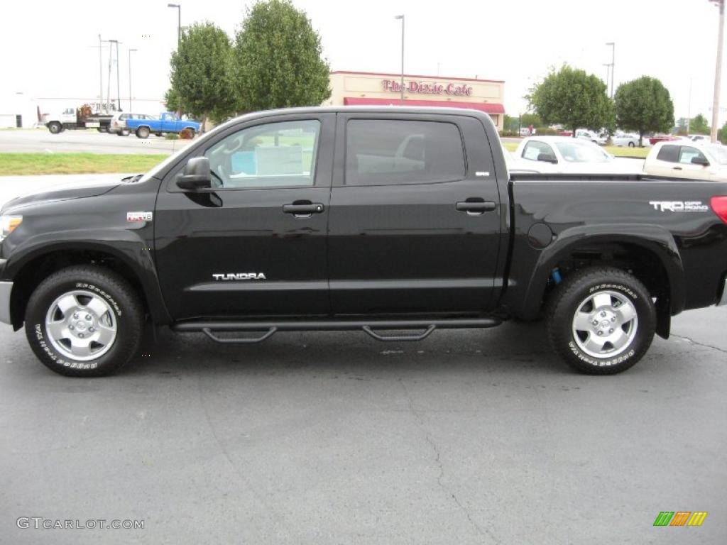 2011 Tundra TRD CrewMax 4x4 - Black / Sand Beige photo #4