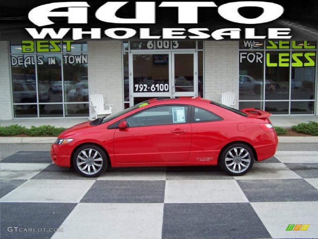 2009 Civic Si Coupe - Rallye Red / Black photo #1