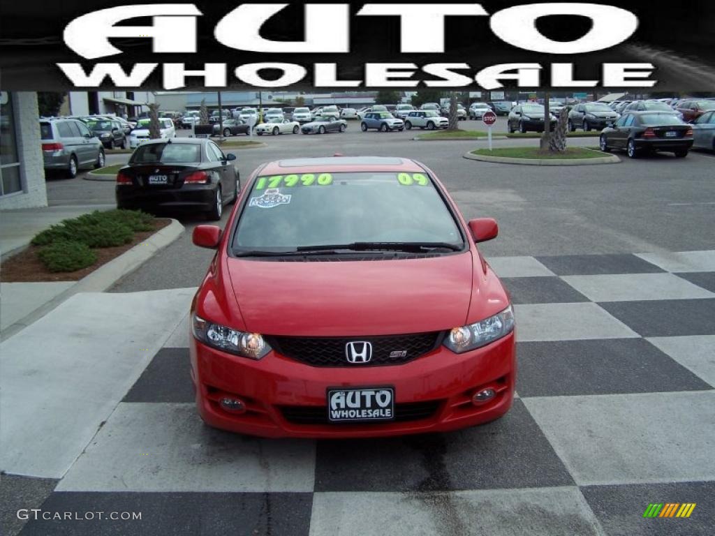 2009 Civic Si Coupe - Rallye Red / Black photo #2