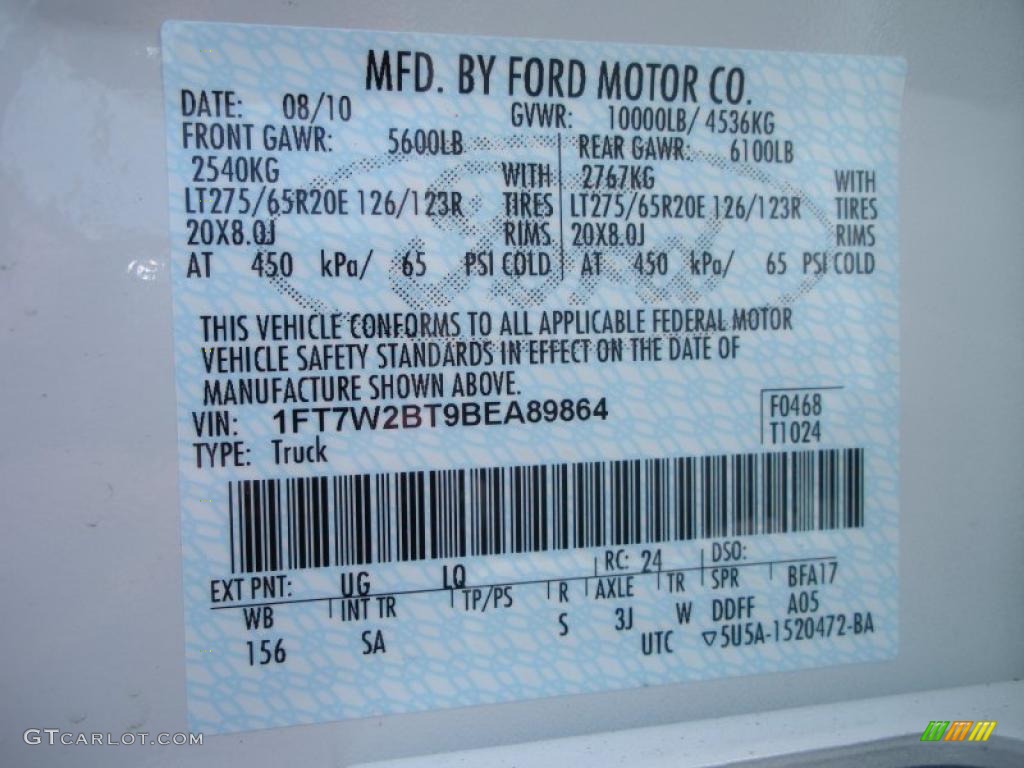 2011 F250 Super Duty King Ranch Crew Cab 4x4 - White Platinum Metallic Tri-Coat / Chaparral Leather photo #13