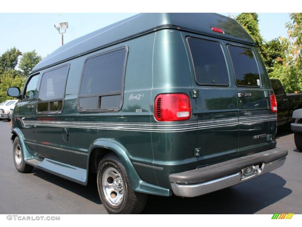 2000 Ram Van 1500 Passenger Conversion - Dark Spruce Metallic / Mist Gray photo #14