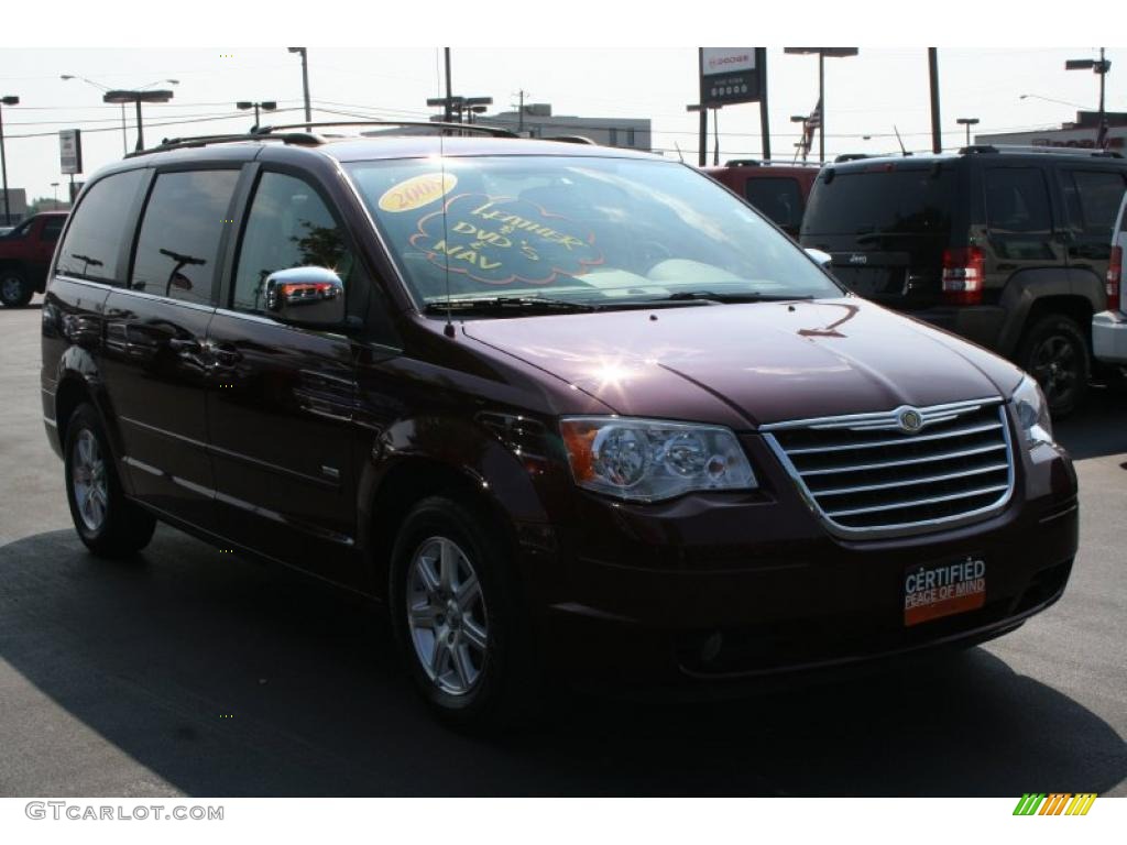 2008 Town & Country Limited - Inferno Red Crystal Pearlcoat / Medium Slate Gray/Light Shale photo #1