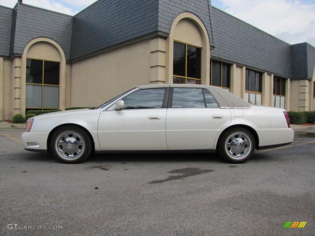 2002 DeVille DHS - White Diamond Pearl / Oatmeal photo #4
