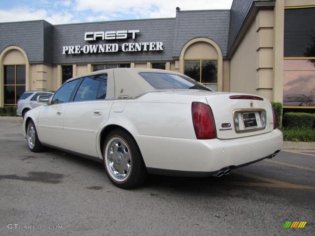 2002 DeVille DHS - White Diamond Pearl / Oatmeal photo #5