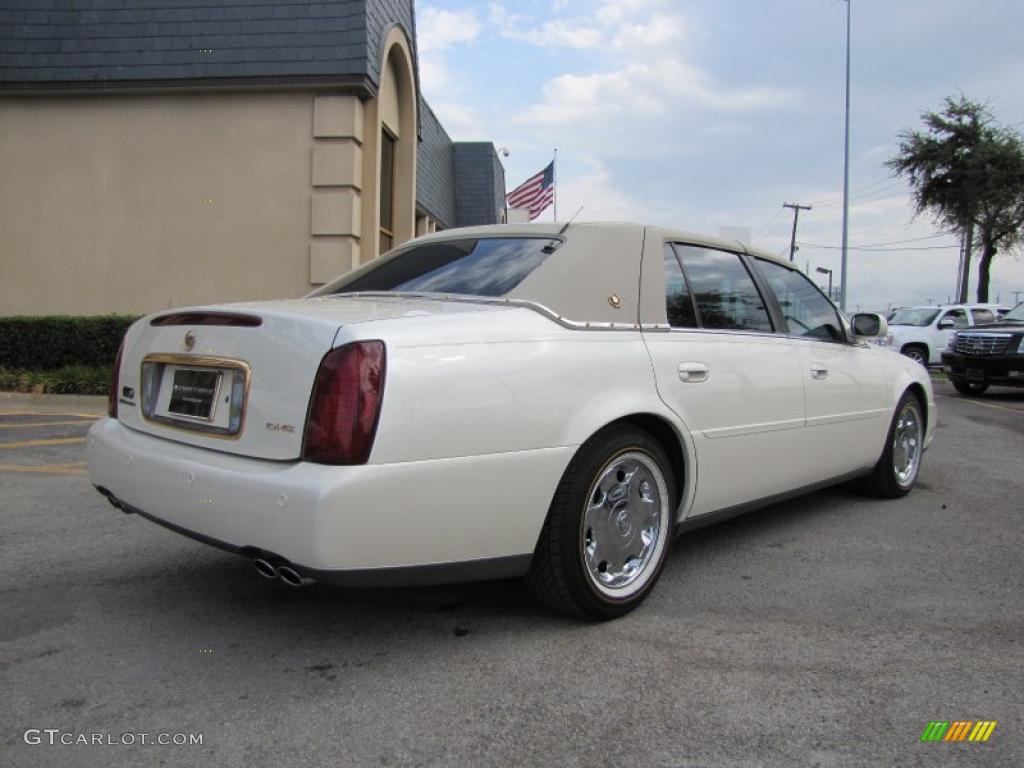 2002 DeVille DHS - White Diamond Pearl / Oatmeal photo #7