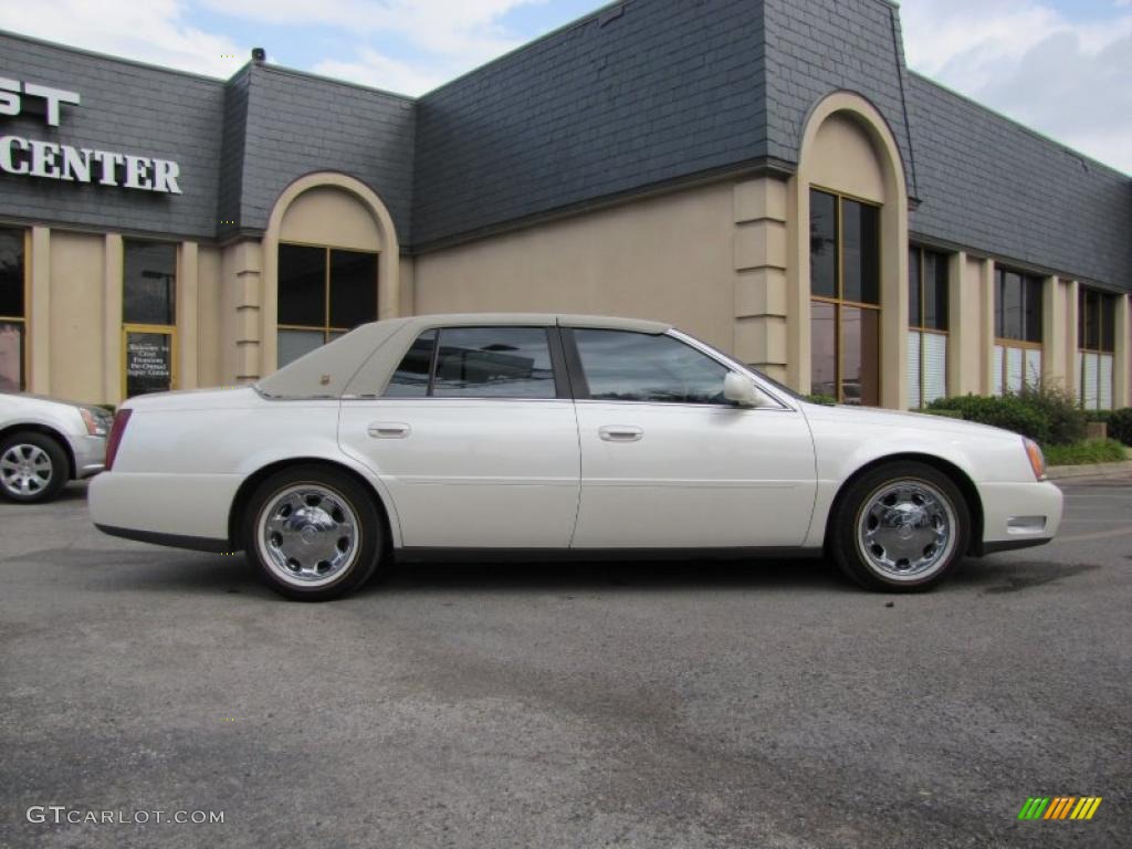 2002 DeVille DHS - White Diamond Pearl / Oatmeal photo #8