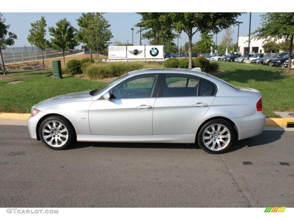 2008 3 Series 335xi Sedan - Titanium Silver Metallic / Black photo #3