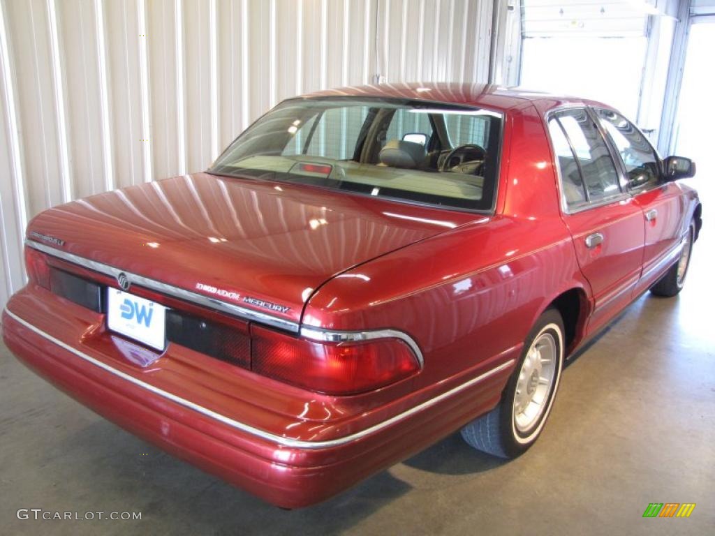 1997 Grand Marquis LS - Toreador Red Metallic / Light Prairie Tan photo #4