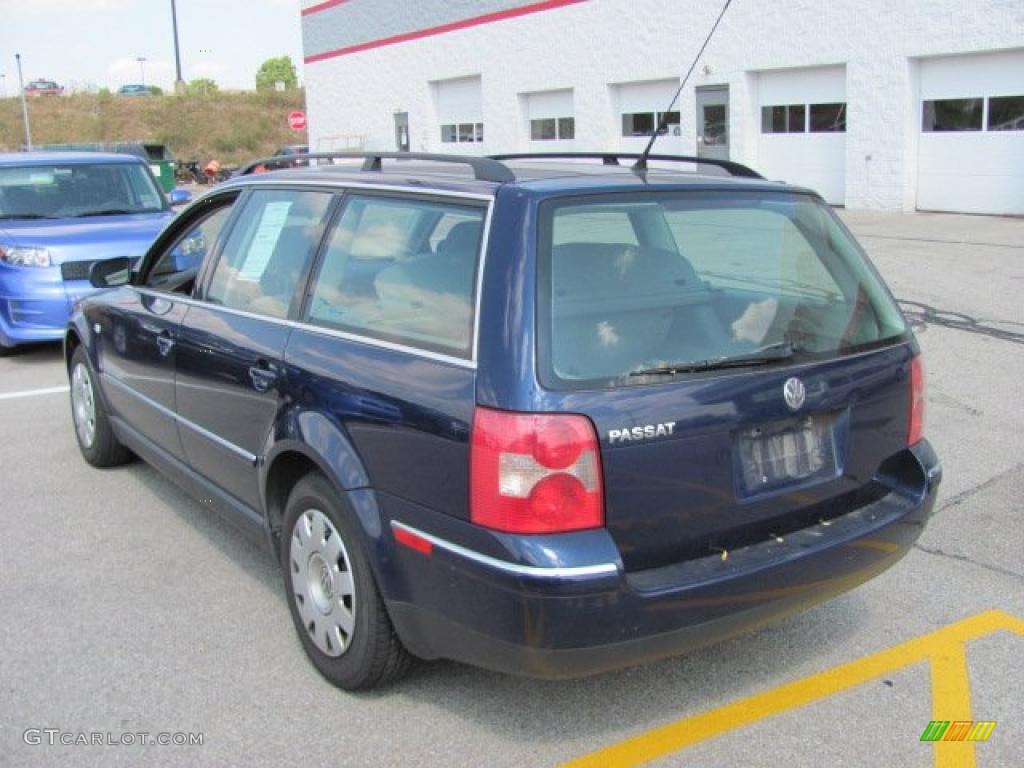2003 Passat GL Wagon - Blue Anthracite Pearl / Grey photo #4