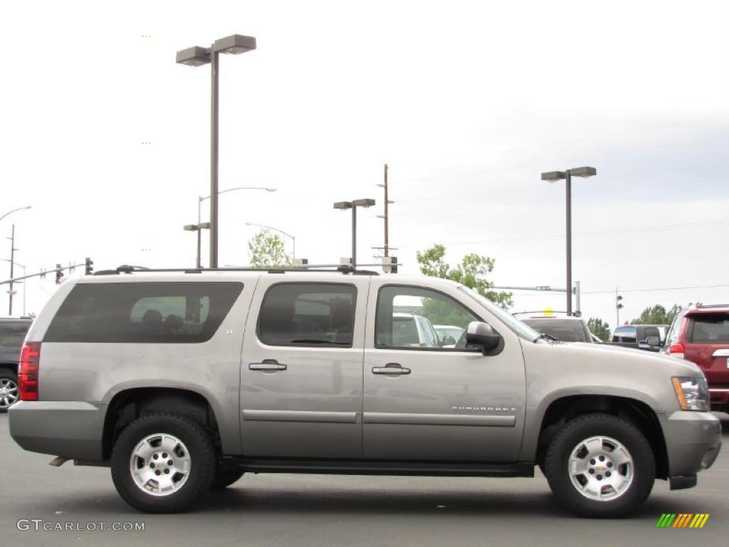 2007 Suburban 1500 LT 4x4 - Graystone Metallic / Ebony photo #14