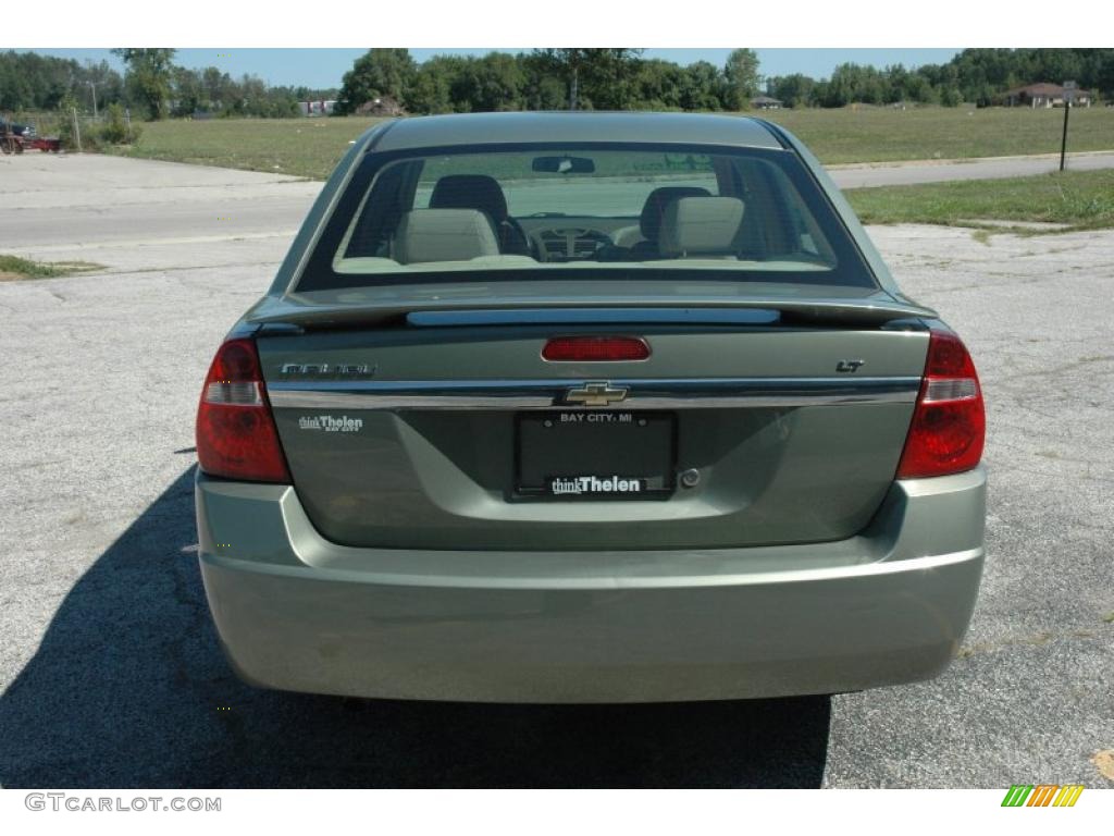 2006 Malibu LT Sedan - Silver Green Metallic / Cashmere Beige photo #5